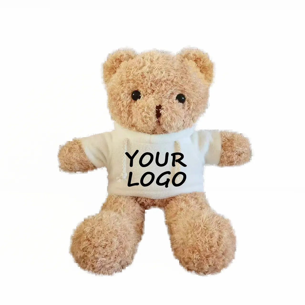 Пользовательский логотип 30 см плюшевый мишка с белой футболкой плюшевый медведь классическая мягкая игрушка животных