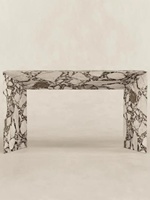 Table console murale en marbre de style Wabi-sabi, luxe léger, minimaliste italien, salon, entrée, meubles de maison, Geju Ct23567