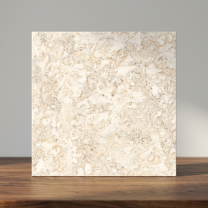 Fantasy White Marble Effect Porcelain Tiles for Residential Flooring Glossy 600x600mm Ceramic - Product Image 5