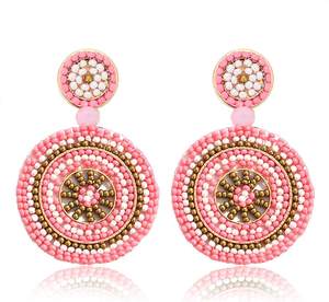 Bijoux de mode en acier inoxydable, design exquis de perles de Poméranie, boucles d'oreilles à la mode - Product Image 1