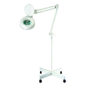 Adjustable Arm Magnifying Lamp with Rolling Base <b>LED</b> <b>Light</b> for Jewelry Making & Crafts - Product Image 3