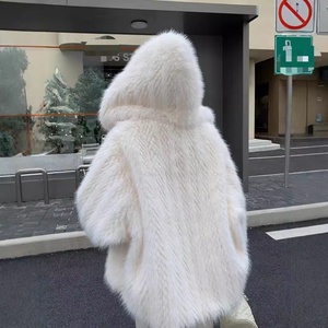 Nuovo <span class=keywords><strong>Cappotto</strong></span> Invernale da Donna Stile Europeo e Americano, Taglia Grande, <span class=keywords><strong>Foderato</strong></span> in <span class=keywords><strong>Pelliccia</strong></span>, Morbido e Soffice. - Product Image 4