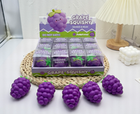 Jouet anti-stress en TPR en forme de raisin, blocs de construction souple pour soulager l'anxiété, cadeau personnalisé avec logo