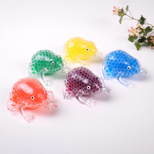 High Quality TPR Animal Frog Squishy Stress <b>Balls</b> Beads Filling Slow Return Hand Exercise <b>Squeeze</b> Stress Relieve Toys for Kids - Product Image 5