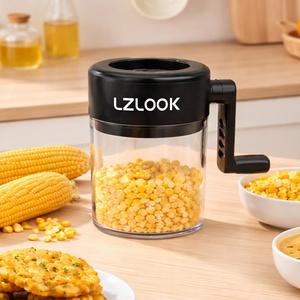 Corn Stripper with Container Handheld Manual Corn Cob <b>Cutter</b> Kitchen Gadget for Easy Corn Removal - Product Image 6