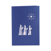 Joyeux Noël, Jésus chrétien dans la crèche, scènes de la Nativité, carte pop-up 3D en papier, 5x7 pouces, personnalisable