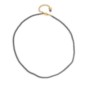 Collier en perles de Tahiti noires pour femmes CBBA-1820, acier inoxydable 316L plaqué or - élégant et luxueux pour un usage quotidien - Product Image 1