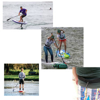 7mm TPU Acier Inoxydable Velcro Stand-Up Paddleboard Taille Corde Sécurité De L'eau Planche De Surf 333cm 399.6cm Caractéristiques De Sauvetage