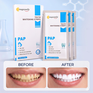 Bandes de gel blanchissantes pour les <span class=keywords><strong>dents</strong></span> Onugesmile Pap Organic, transparentes, de qualité alimentaire, autocollants blanchissants pour les <span class=keywords><strong>dents</strong></span> - Product Image 1