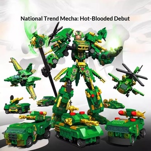 103334-5 Robot Mecha Zhao Yun Guan Yu Lu Bu Giocattolo da Costruzione in Plastica ABS Regalo per Ragazzi - Product Image 4