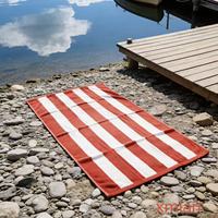 Custom Logo 100% Cotton Jacquard Beach Towel Sand-Resistant for Beach Trips