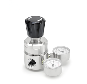 Regulador Manual Roscado con Brida SS316 con Manómetro de Alta Reducción para Tuberías de Gas y Agua - Product Image 3