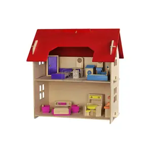 Новая Нетоксичная кукла принцессы Детские игрушки мини деревянный дом Мини Дом игрушка