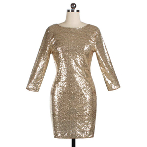 Vestido de Fiesta Largo de Gasa con Estampado Sencillo y Diseño de Espalda con Cordones, Corte A y Cintura Imperio para Mujer, Venta al por Mayor - Product Image 5