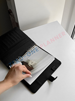 Planificateur personnalisé tableau de bord A5 A6 A7 B5 B6 Insert blanc papier cartonné imprimé motif coloré pour les couvertures de planificateur à disque