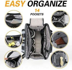 Sac à langer pour bébé, nouveau style, compact, personnalisable, grand format, unisexe, pour voyage, fabriqué en usine BSCI. - Product Image 3