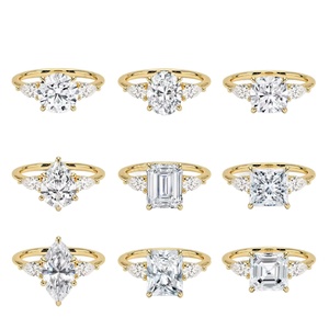 Bague de fiançailles personnalisée en diamant de laboratoire de taille marquise, certifiée IGI, en or massif 18 carats, faite à la main, bijoux fins unisexes - Product Image 4