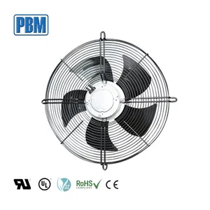 Wholesale PBM IP44 250mm EC AC 230VAC Axial Ventilation Cooling Exhaust Fan for Cold Room Ventilation