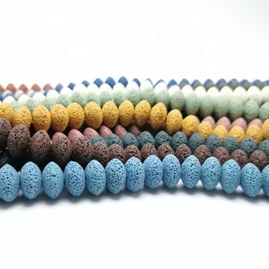 Perles <span class=keywords><strong>de</strong></span> roche <span class=keywords><strong>de</strong></span> <span class=keywords><strong>lave</strong></span> naturelle 5X8/10x15mm <span class=keywords><strong>pierre</strong></span> volcanique multicolore perles <span class=keywords><strong>en</strong></span> <span class=keywords><strong>vrac</strong></span> pour collier à faire soi-même Bracelets boucle d'oreille fabrication <span class=keywords><strong>de</strong></span> bijoux - Product Image 4