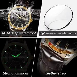 Relojes para Hombre POEDAGAR 858, Relojes de Lujo para Hombre, Relojes de Pulsera de Negocios, Reloj de Cuarzo para Hombre, Resistente al Agua, con Fecha, Reloj de Cuero para Hombre - Product Image 5
