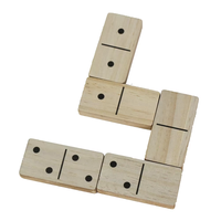 Jeu de dominos double 6, 28 pièces en mélamine, jeu de table classique amusant, cadeau éducatif avec coffret en bois pour garçons et filles