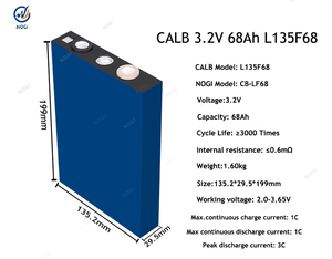 全新原装CALB L135F68 3.2V 68Ah LiFePO4电池 <0.6mΩ低内阻储能电池 - Product Image 2