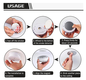 D40mm 70mm khói từ Detector từ chủ khách sạn & nhà tập tin đính kèm cho dân cư & sử dụng thương mại - Product Image 5