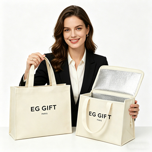 Reusable Insulated Cooler Bag Thermal Printed Zipper Picnic Grocery Keep Warm or Cool Eco-Friendly Package Solution - Product Image 6