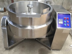 Pentola di Cottura Inclinabile in Acciaio Inox 304/316 per Miscelazione Efficiente Capacità 50-600L Attrezzatura da Cucina per Panetteria e Latticini - Product Image 4