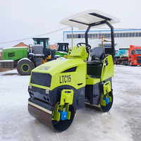 Compacteur de route mini LTMG CE ISO, 1 tonne, diesel, à rouleaux vibrants, robuste, avec fonction benne