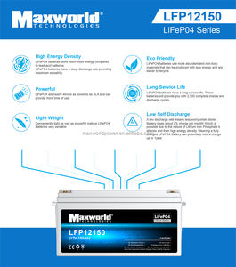 Долговременный литий-ионный аккумулятор 12 В с емкостью 150Ah-400Ah, аккумулятор Po4 - Product Image 3
