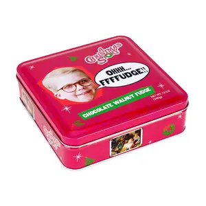 High Quality Food Grade <strong>Tin</strong> Jar Metal For Cookies <strong>Storage</strong> Metal <strong>Tin</strong> Box Chocolate <strong>Cake</strong> Empty Square Cookie <strong>Tins</strong> - Product Image 1