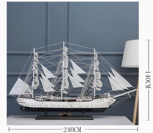 Модель корабля, напечатанная на 3D-принтере: грузовое судно, круизное судно, парусник (пластик/металл/дерево) / Большое круизное судно / Военный корабль — расписанная вручную - Product Image 4