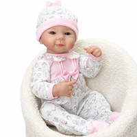 Poupée Bébé Reborn Réaliste de 20 Pouces en Vinyle Souple Peinte à la Main avec Articulations Mobiles, Jouet Éducatif, Cadeau de Collection pour Filles