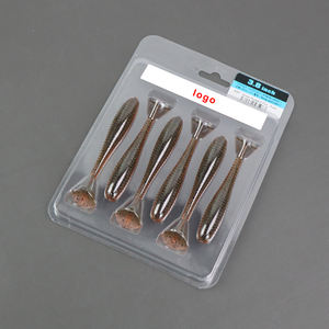 Tùy chỉnh rõ ràng <span class=keywords><strong>PVC</strong></span> mềm Nhựa Câu cá lure hộp vỉ bao bì cho cá lures - Product Image 1