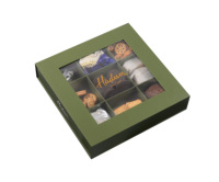 Boîte Magnétique de Luxe pour Dattes du Ramadan avec Fenêtre PVC Transparente Logo Personnalisé, Emballage Carton Rigide pour Biscuits, Noix et Cookies