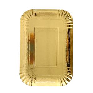Zy Verpakking Rechthoek Gouden Lunch Trays Restaurant Fast Food Dragers Sterk Dik Genoeg Gemakkelijk Om Taart Cake Gouden Voedsel Borden - Product Image 4