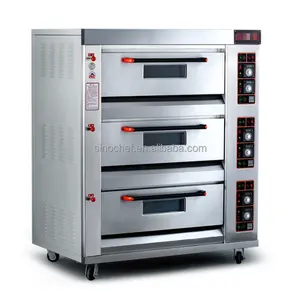 Industrial electric oven 3 deck 6 trays baking oven cheap price for sale