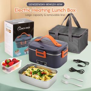 1.8L riscaldamento elettrico pranzo calda in acciaio inox cibo riscaldatore per il lavoro camion casa stile moderno per i pranzi domestici sul posto di lavoro - Product Image 2