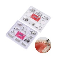 Matrice dentaire Matrices métalliques sectionnelles profilées Matrice dentaire avec pince à ressort Delta Ring Clamp Wedges Kit