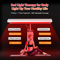 Panel de Terapia de Luz Roja de Cuerpo Completo Suyzeko, 660nm 810nm 940nm 1070nm, 1280 LED, Equipo de Belleza para Salón de Terapia de Luz Roja e Infrarroja