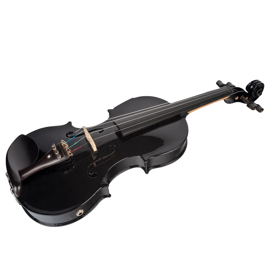 NAOMI 4/4 Akustische Elektrische Violine Geige EQ Violine Mit Ebenholz Zubehör