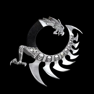 มีดแคมป์ปิ้งกลางแจ้ง LONGQUAN Dragon Claw คุณภาพสูง ผลิตจากเหล็กกล้าไร้สนิม แบบตรง ไม่คม  ขนาด 20 ซม. หนา 3 มม. สำหรับงาน DIY และอุตสาหกรรม - Product Image 2