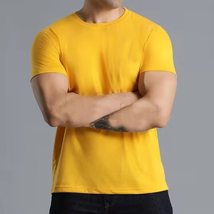 Prix de gros T-shirt col roulé à manches courtes pour homme, en tricot 100% coton, imprimé, style streetwear, confortable, vêtement unisexe - Product Image 1