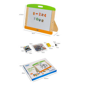 سبورة خسبية سوداء للأطفال الجانبين الرسم المغناطيسي الحامل خشبية ضعف الجانب السبورة - Product Image 6
