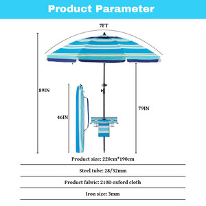 La migliore vendita di ombrelloni <span class=keywords><strong>da</strong></span> spiaggia regolabili leggeri e portatili con tenda - Product Image 4