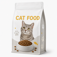 Emballage personnalisé réutilisable en plastique pour aliments pour animaux de compagnie 1kg 5kg 10kg, sachet Doypack en Mylar et feuille d'aluminium à huit soudures latérales pour croquettes pour chiens