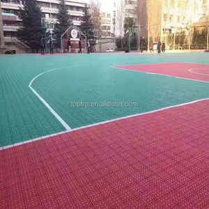 Revêtement de sol antidérapant pour basketball, en plastique, imperméable, durable, pour terrains de sport extérieurs, terrains de pickleball, dalles de sol en PP à emboîtement - Product Image 6