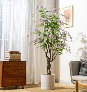 Arbre artificiel de <span class=keywords><strong>jasmin</strong></span> étoilé, plante artificielle Trachelospermum Jasminoides, arbre à fleurs blanches pour la décoration intérieure du salon - Product Image 3