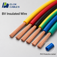 Cable Eléctrico Sólido de PVC con Núcleo de Cobre BV, Cableado de Construcción con Código de Color, Cable de Alimentación Aérea Residencial, Instalación de Cables para Calefacción Automotriz
